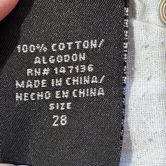 1822 Denim Distressed Mini Skirt, Size 6 - Picture 6 of 8